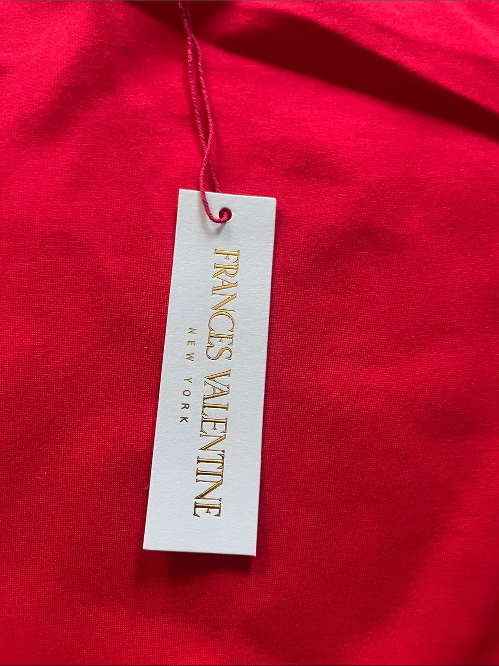 Frances Valentine Red Whitney Wrap Dress Women’s Sz Large NWT - Picture 11 of 16